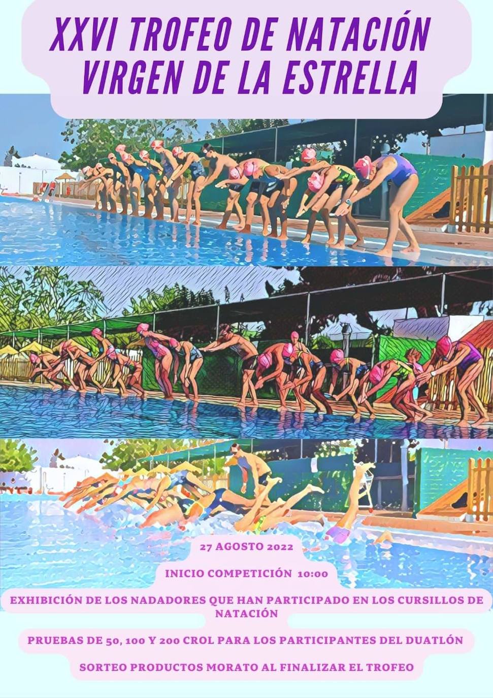 Este sábado se celebrará el XXVI Trofeo de Natación Virgen de la Estrella