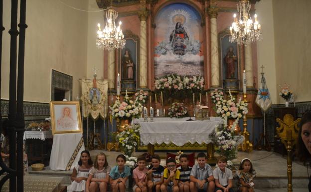 Los niños, jóvenes y adolescentes serán protagonistas en la novena a la Virgen que comenzó este sábado