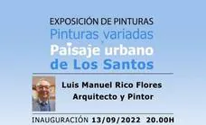 El arquitecto y pintor Luis Manuel Rico expondrá en Los Santos de Maimona sus pinturas y paisajes urbanos
