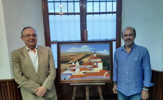 Luis Rico, la locura del color en sus cuadros expuestos en Los Santos