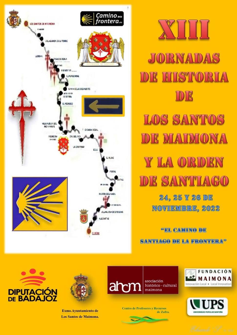 Las XIII Jornadas de Historia de Los Santos de Maimona se clebrarán del 24 al 26 de noviembre