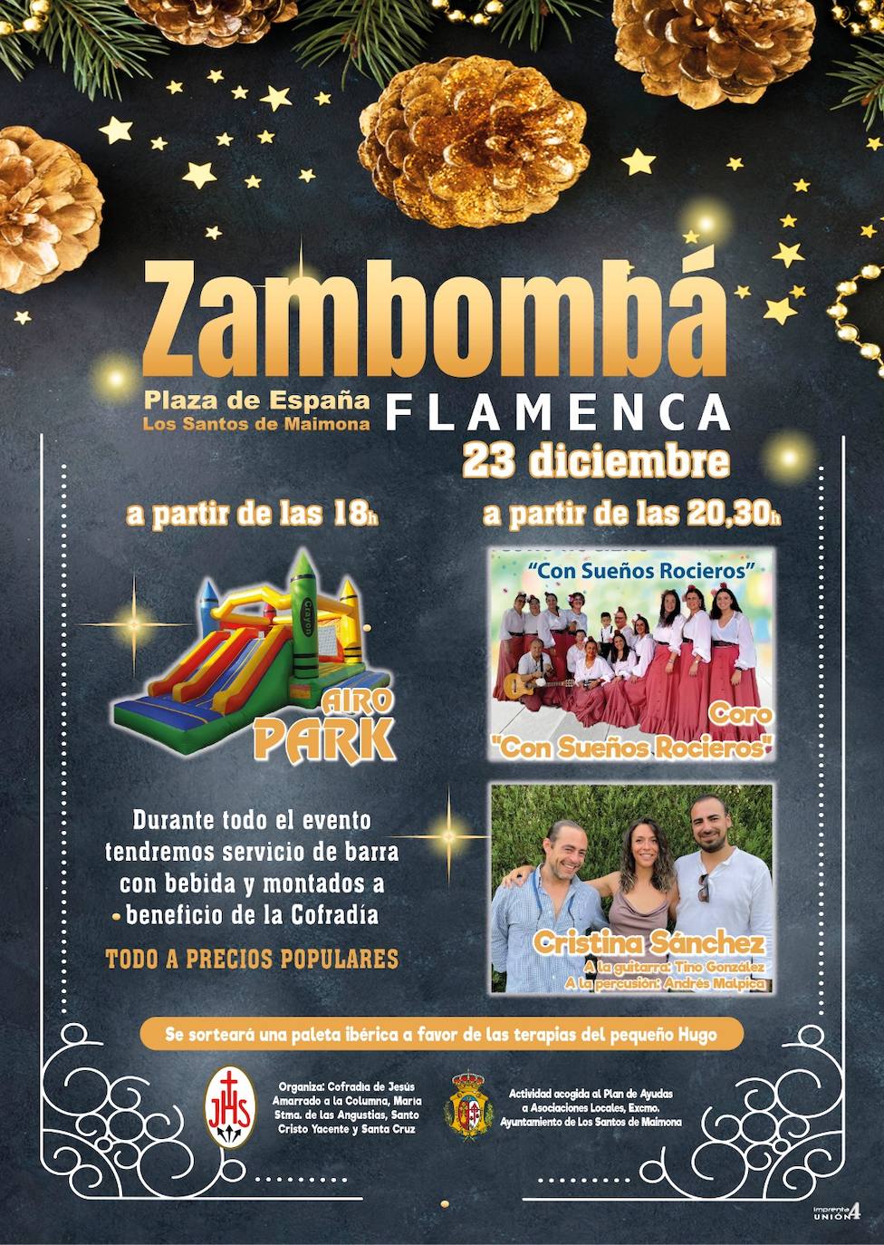 La Cofradía de Jesús Amarrado a la Columna celebra el viernes su 'Zambombá Flamenca' en la Plaza de España