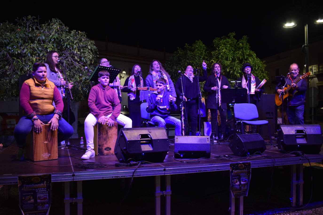 La Plaza de España se llenó de flamenco y solidaridad el pasado viernes