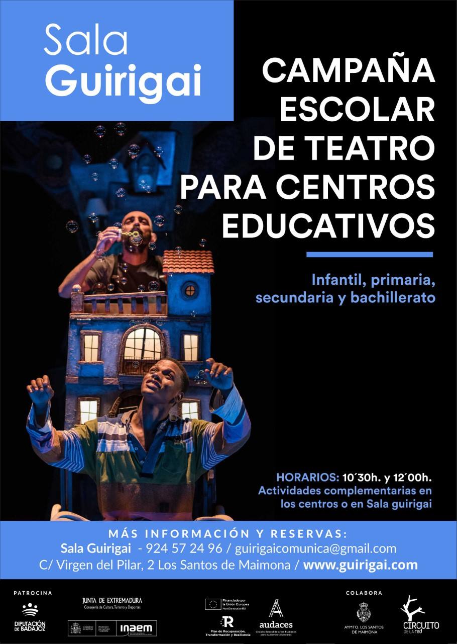 La 17ª edición de la Campaña Escolar en Sala Guirigai continúa en febrero y marzo