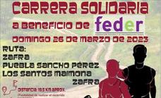 El 26 de marzo se celebrará una carrera solidaria a beneficio de FEDER