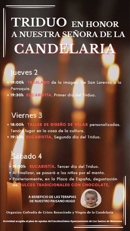 El día de la Candelaria se celebrará esta semana con un triduo y distintas actividades