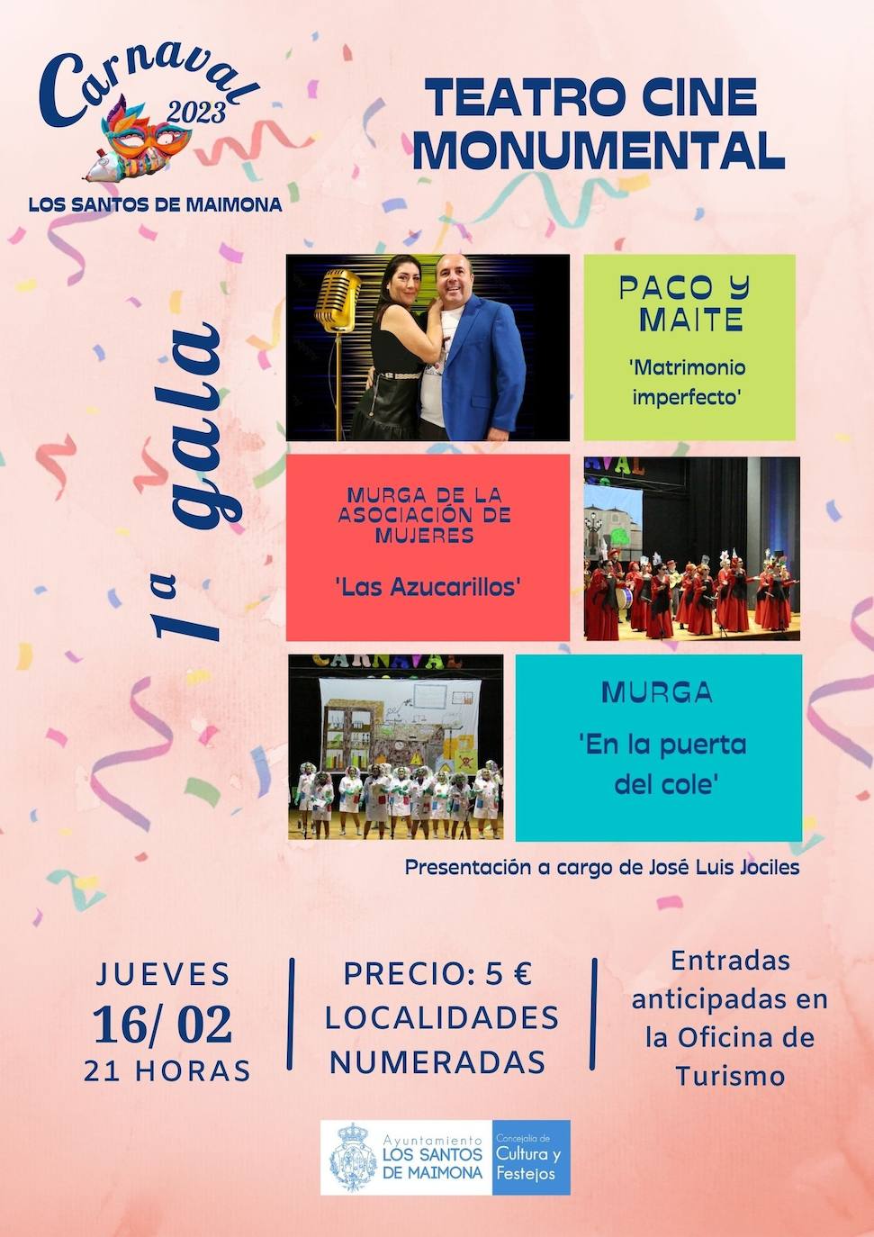 Ya se pueden adquirir las entradas para las dos galas del carnaval en la oficina de turismo