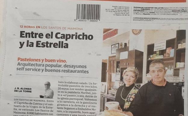 El columnista del diario Hoy Alonso de la Torre, «Entre el Capricho y la Estrella...12 horas en Los Santos»