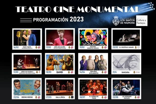 Comienza la programación 2023 del Teatro Cine Monumental