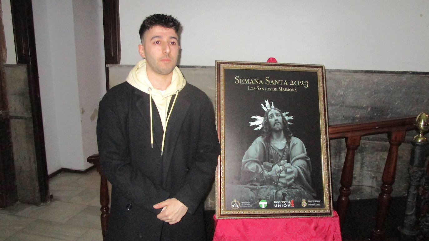 Un cartel de José Luis Cordón anuncia la Semana Santa 2023 de Los Santos de Maimona
