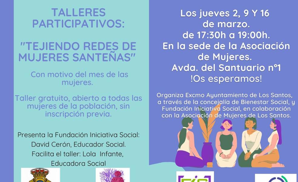 Este jueves se desarrolla el primer taller participativo 'Tejiendo Redes con Mujeres Santeñas'