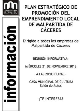 Malpartida de Cáceres quiere dar impulso al comercio local