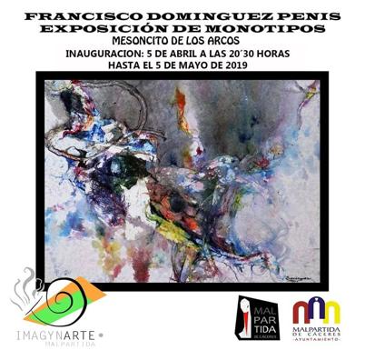 Francisco Domínguez inaugura su exposición de monotipos en el Mesoncito de Los Arcos