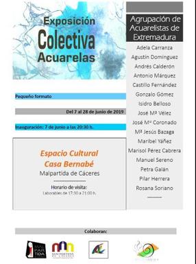 Casa Bernabé inaugura esta tarde una Exposición Colectiva de Acuarelas