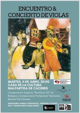 Encuentro de Violas en la Casa de Cultura de Malpartida de Cáceres