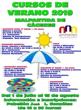 Abierto el plazo para inscribirse en los cursos de verano