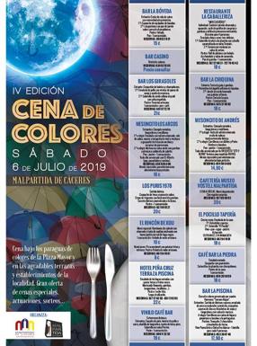 Malpartida de Cáceres se prepara para la IV edición de la 'Cena de Colores'