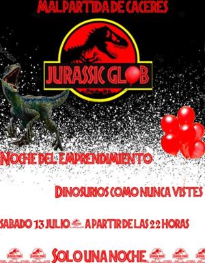 Los visitantes de la I Noche del Emprendimiento podrán disfrutar de la exposición 'Jurassic Glob'
