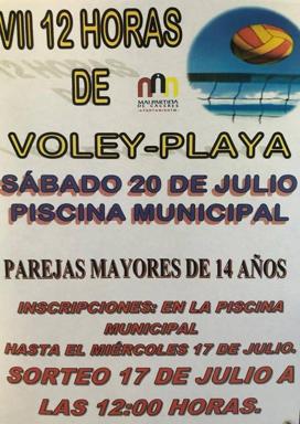 La piscina de Malpartida de Cáceres acoge la VII edición de las 12 Horas de Voley-Playa