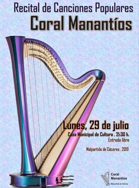 Recital de Canciones Populares en la Casa de Cultura