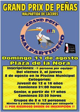Abiertas las inscripciones para el Gran Prix de las Peñas