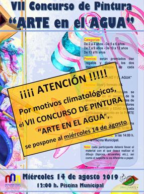 Aplazado el VII Concurso de Pintura 'Arte en el Agua' al próximo miércoles