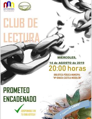 El club de lectura habla en su próxima reunión de Prometeo Encadenado
