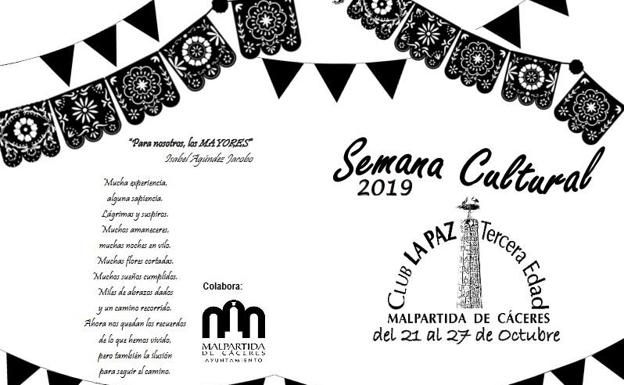Esta tarde comienzan los actos de la Semana Cultural del Club La Paz Tercera Edad de Malpartida de Cáceres