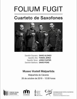 El Museo Vostell, de Malpartida de Cáceres, acoge el concierto del cuarteto de saxofones Folium Fugit