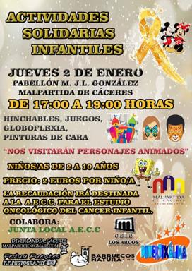Actividades Solidarias Infantiles en el pabellón municipal J. L. González