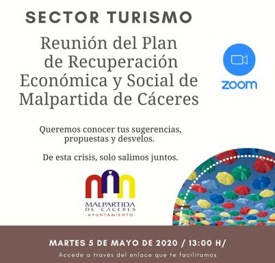 El Ayuntamiento sigue con las reuniones del Plan de Recuperación Económica y Social de Malpartida de Cáceres
