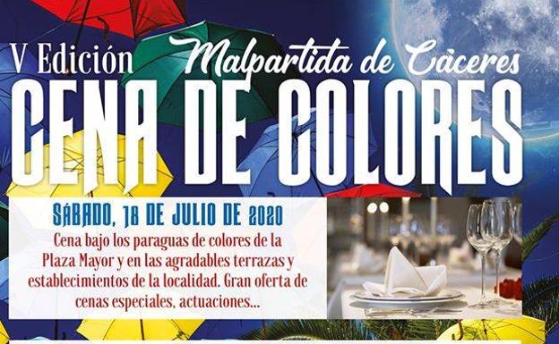 Malpartida se prepara para la V edición de la Cena de Colores