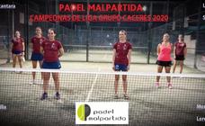 Pádel Malpartida femenino se declara campeón de liga