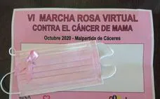 Los dorsales para la Marcha Rosa Virtual pueden retirarse hasta el 19 de octubre