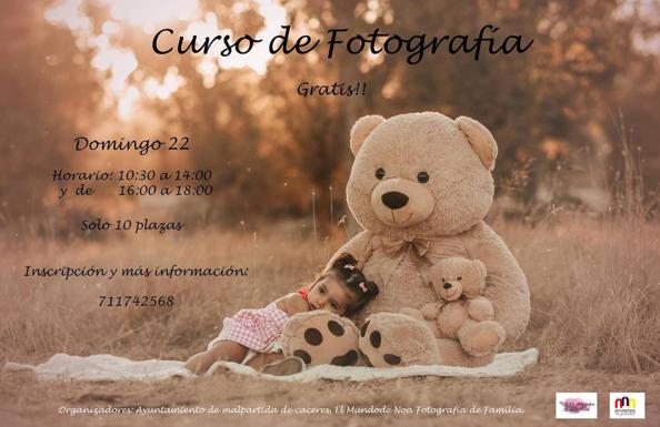 El Ayuntamiento y El Mundo de Noa Fotografía de Familia organizan un curso de fotografía gratuito