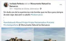 La influencer Sandra Majada promociona Extremadura en su blog 'La invitada perfecta'