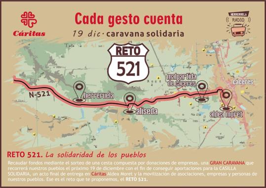 La Caravana Solidaria de Cáritas pasará por Malpartida de Cáceres