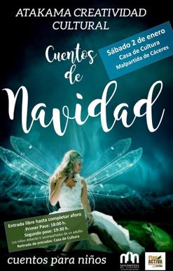 Atakama Creatividad Cultural lleva a Malpartida de Cáceres Cuentos de Navidad para niños