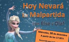 Elsa y Olaf recorrerán mañana Malpartida de Cáceres