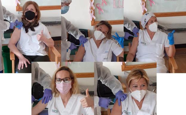 Comienza el proceso de vacunación en los centros de mayores de Malpartida de Cáceres