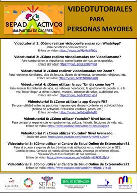SEPADACTIVOS ofrece videotutoriales a los mayores para facilitar el uso de las nuevas tecnologías