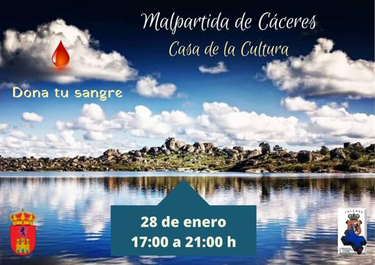 Campaña de donación de sangre en la Casa de Cultura