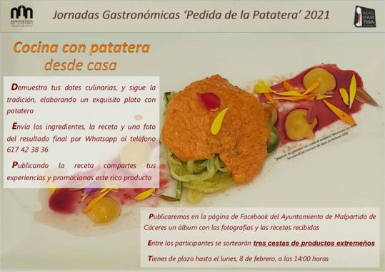 Comienzan las Jornadas Gastronómicas 'Pedida de la Patatera' con un concurso de cocina desde casa