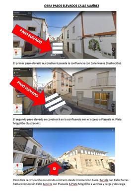 Construcción de dos pasos elevados para garantizar la seguridad vial de los peatones