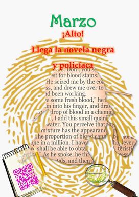 La biblioteca destaca la novela negra y policíaca para el reto lector del mes de marzo