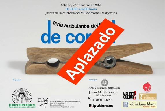Aplazada la feria ambulante del libro 'De cordel'