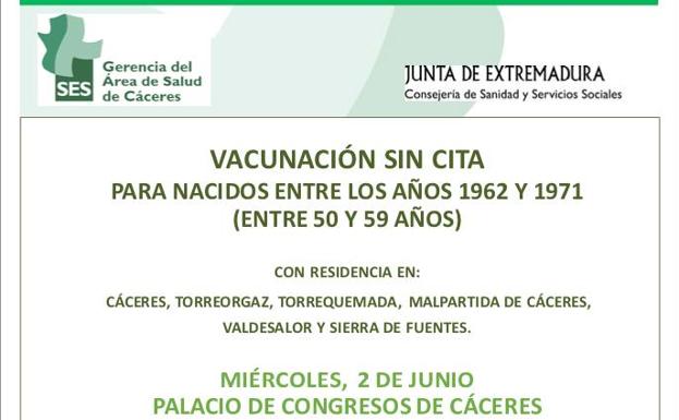 Continúa el proceso de vacunación en Malpartida de Cáceres
