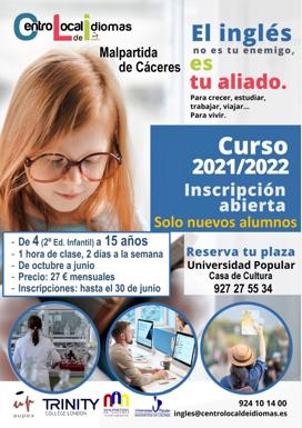 Abierto el plazo de inscripciones en el Centro Local de Idiomas