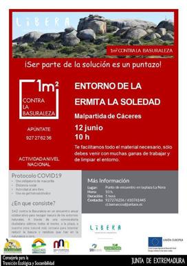 Quedada para limpiar el entorno de la ermita de la Soledad de basuraleza