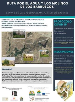 El Centro de Vías Pecuarias organiza la Ruta por el Agua y los Molinos de Los Barruecos